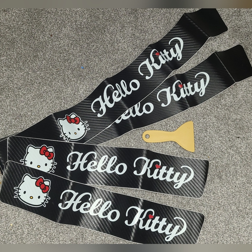 🩷3/$15🩷Carbon Fiber Hello Kitty Car Decals